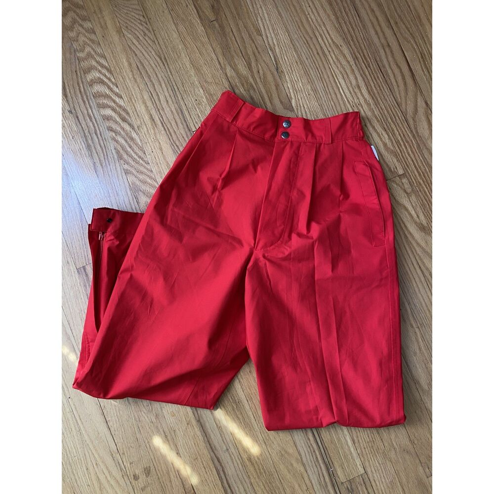 ZR Zero Restriction Women's SMALL Red Tour Lite Slack Golf Goretex Rain Pants